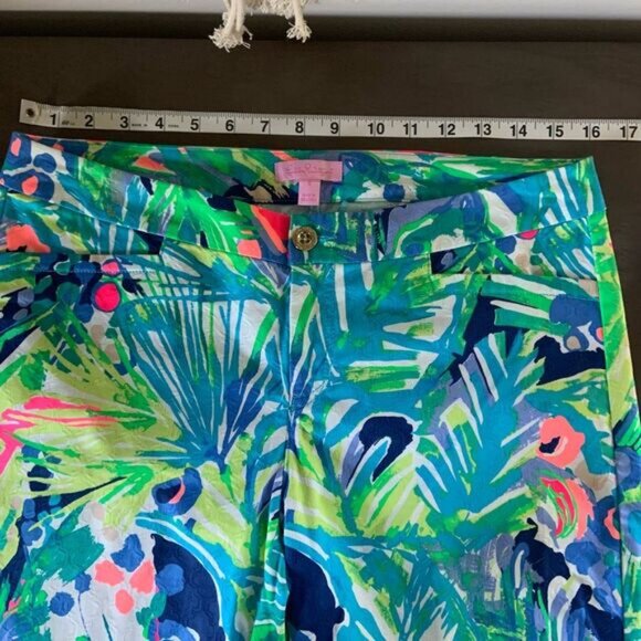 LILLY PULITZER Women’s Kelly Skinny Ankle Pants Multi Purrfect Size 8 - Picture 10 of 12